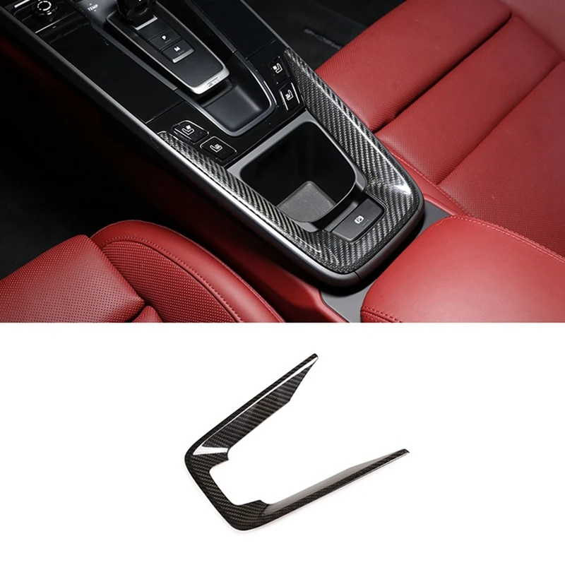 

For Porsche 911 2019-2021 Dry Carbon Fiber Car Gear Box Gear Shift Panel Central Cover Interior Accessories