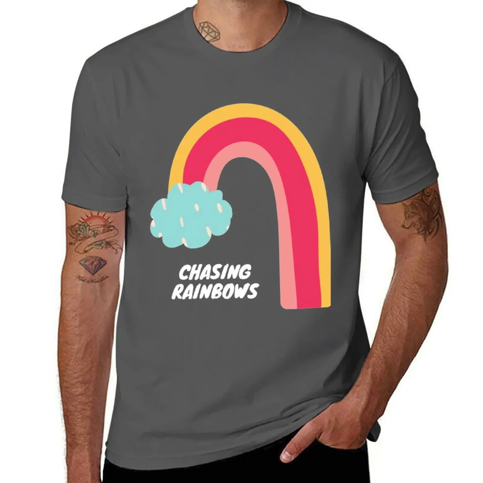 chasing rainbows T-Shirt Sports Basic Short Sleeve T-Shirt