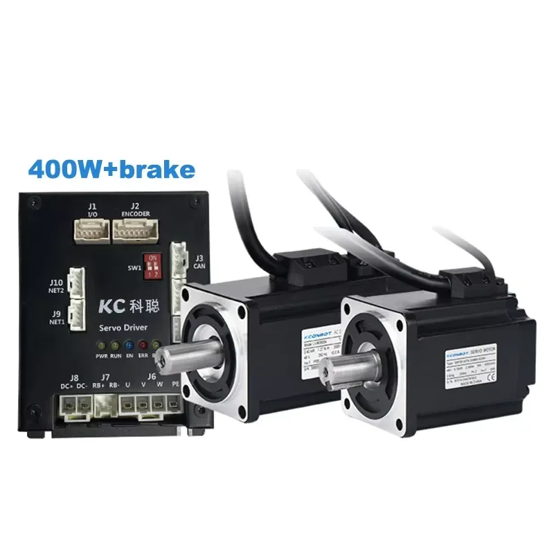 for 17-Bit CANopen Servo Motor 400W 3000rpm 1.27Nm Integrated Encoder for Robot Arm AGV