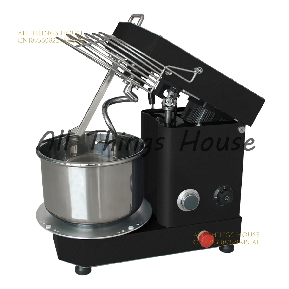 

10TD-Mezclador de masa en espiral con luz, equipo de panadería con pantalla ajustable, 5L