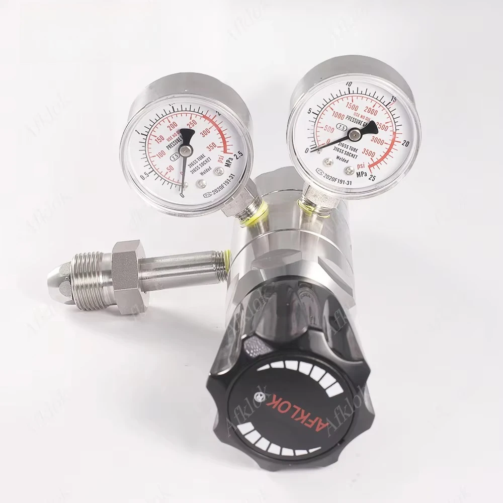 

Двухступенчатый регулятор давления R31 из нержавеющей стали для чистого газа Cv0.06