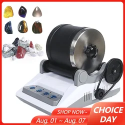 Rock Tumbler Kit DIY Electric Rock Tumbler Toy with Rough Gemstones Polishing Grits for Adult Kids Polishing Machine 220V 110V