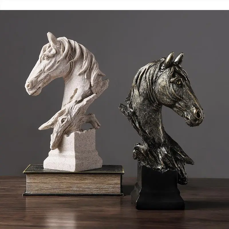 

Resin Horse Ornament Decor Accessories Sculpture Knickknacks Exhibit Display Statue Statuette Figurines Decoration Crafts