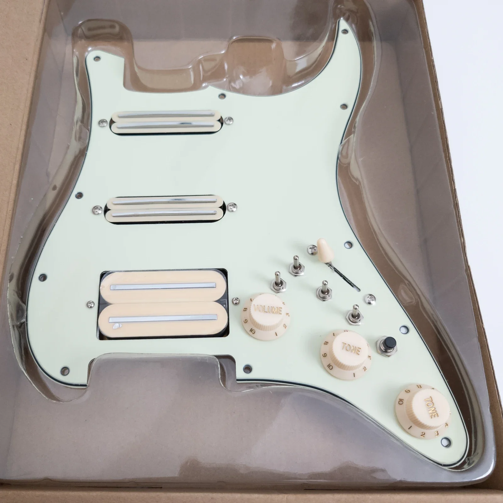 

Guitar Prewired Loaded Pickguard Set,with Coil Splittin SSH Humbucker Pickups for ST Electric Guitars Replacement Parts