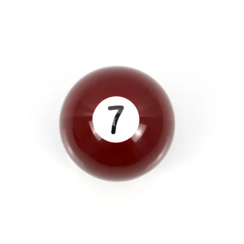 55mm Billiard Ball Gear Shift Knob, Vehicle Shift Handle with 3 Conversion Adapters, Red No.7 Decorative Shift Head,