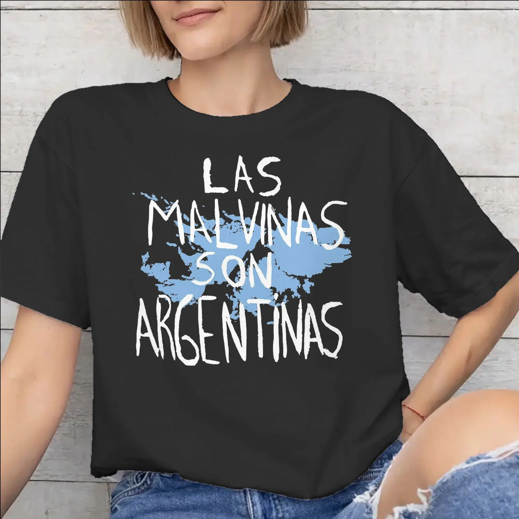 Las Malvinas Son Argentinas Printed T Shirt for Men Women  Cotton  Tee Shirt Clothes
