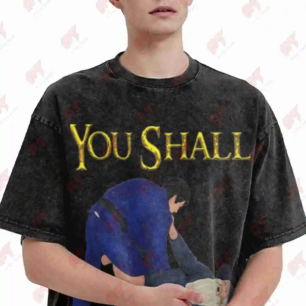 BJJ Jiu Jitsu You Shall Not Pass Vintage Washed Tee Pure Cotton T-Shirt