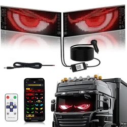 Devil Eyes Light Car Programmable Flexible Car Window Screen LED Eyes Animated Glowing Car Eye Light For Windshield