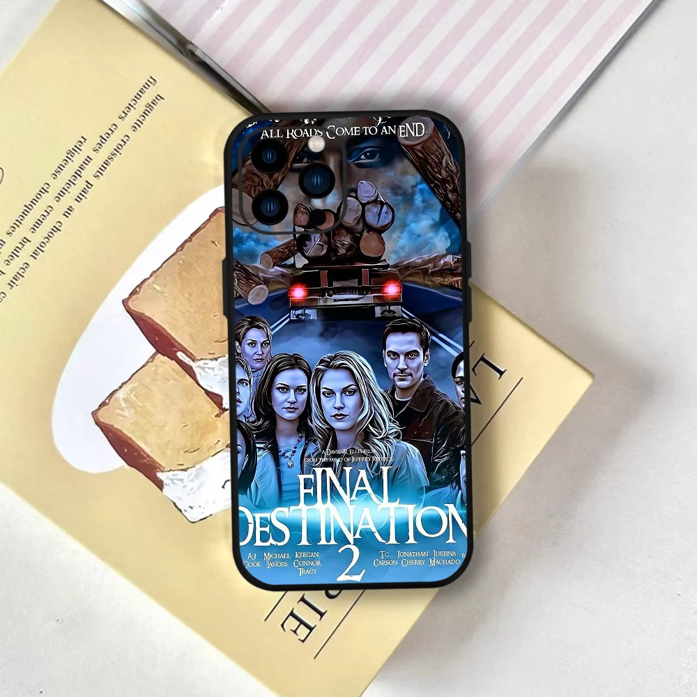 حافظة هاتف F-Final destination bloodlines FUNDA لهاتف آيفون 12 11 13 14 15 16 17MINI Max Pro Plus غطاء أسود من السيليكون الناعم