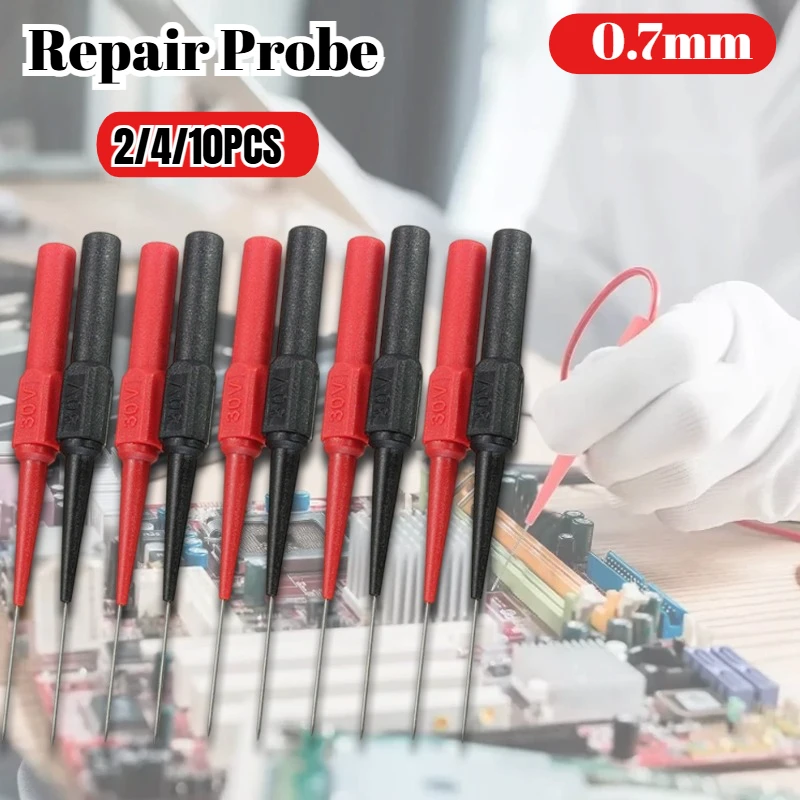 

30V Test Probe Digital Multimeter Test Probe 0.7mm Ultra-Fine Instrument Diagnostic Tool Multi-Functional Automotive Repair Tool