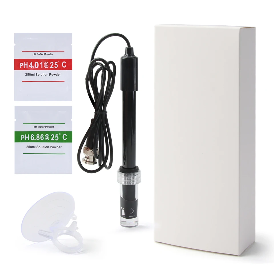 Yieryi Ph Replacement Probe Aquarium Hydroponic Laboratory Electrode Ph Meter Potential Test BNC Q9 Connector 1.2/3M Wire Probe, image 7
