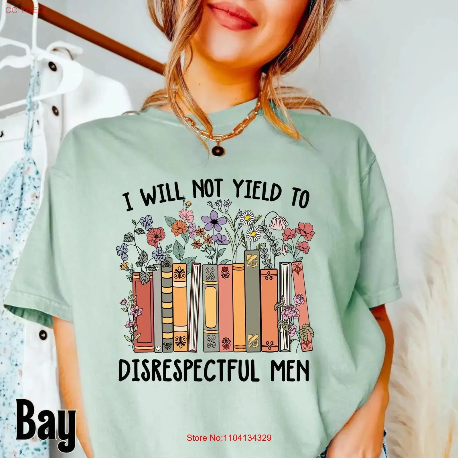 I Will Not Yield to Disrespectful Men T Shirt Feminist Anti Republican ProtesT Pro American Rights Democrat vintage Washed