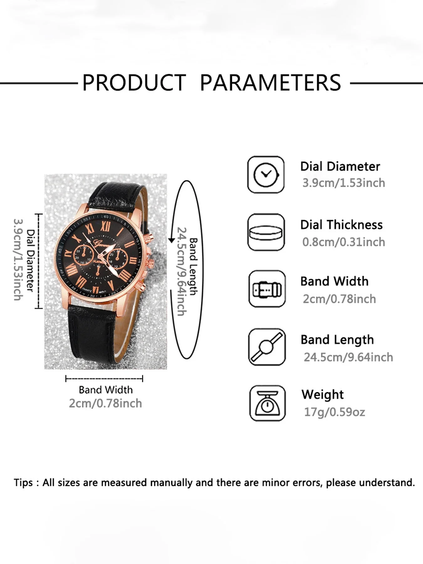 10-Piece Men's Business Quartz Watch Set with Faux Three-Eye Dial