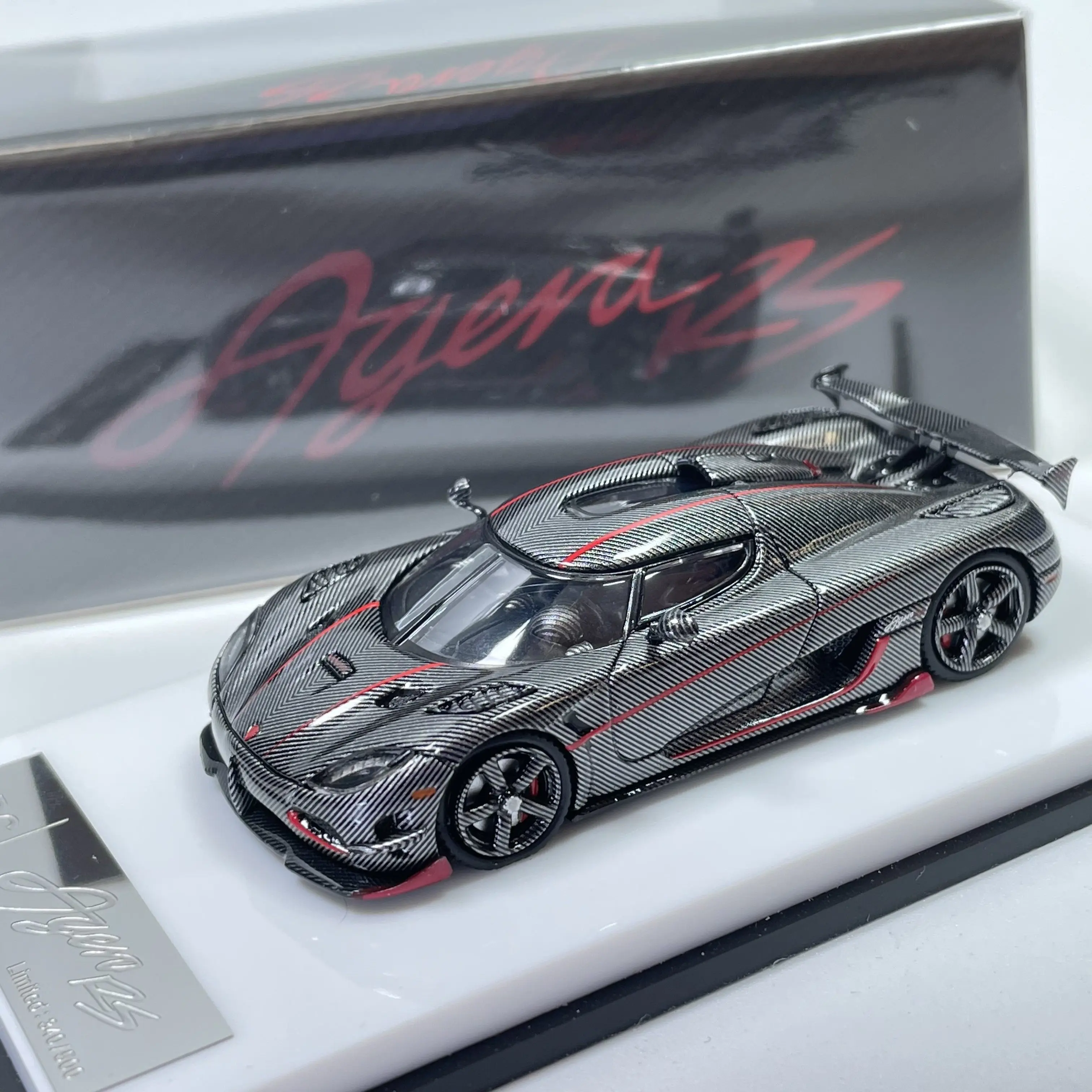 In stock 1:64 RS alloy high-end realistic car model - creative statue, holiday gift, high-end collection, boys' gift for others