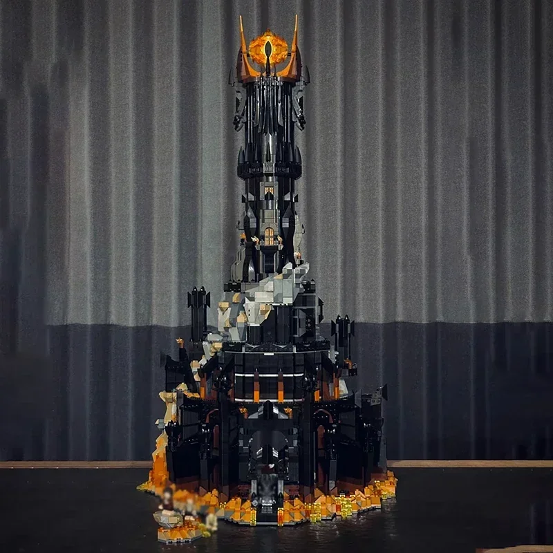 متوفر 10333 برج أسود داكن نموذج اللبنات عدة الطوب ألعاب إبداعية 5471 قطعة للأطفال هدايا عيد الميلاد