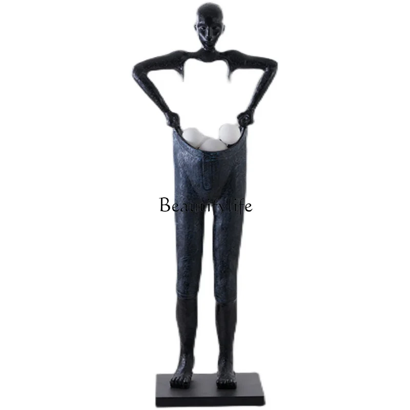 

Modern Art Sculpture Humanoid Floor Luminous Abstract Sculpture Ornament Landscape Decoration Crafts