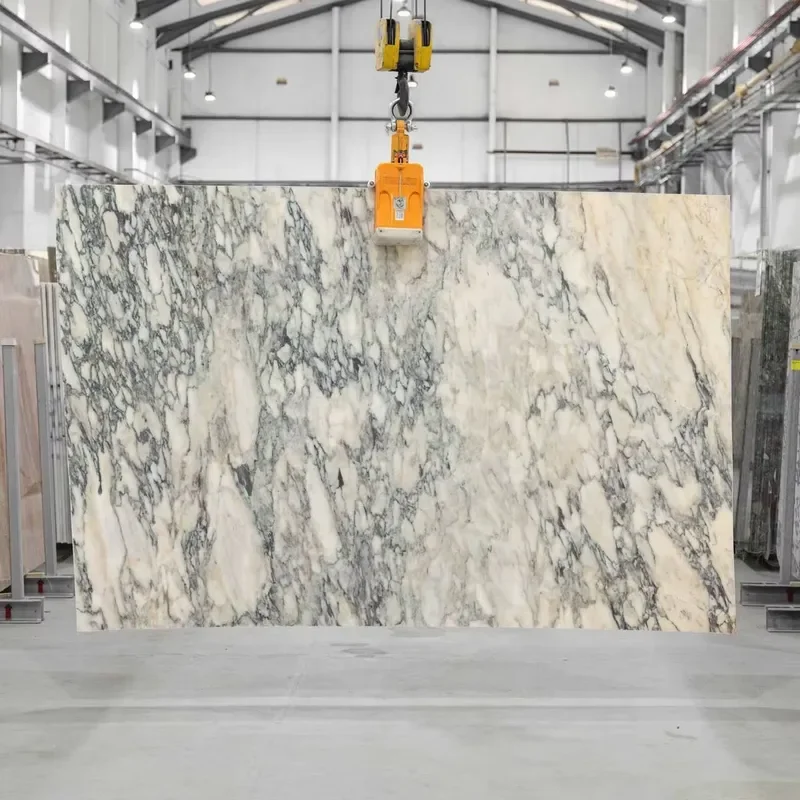 for   luxury stone Italian Caracatta Monet marble slab suitable  bathrooms living rooms stairs countertops wall