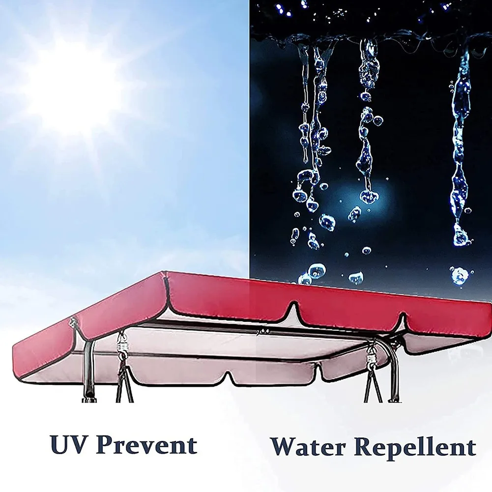 

Комплект из 2 чехлов для садовых стульев-качелей, водонепроницаемый, из ткани Оксфорд, для улицы, сменный набор чехлов для сидений