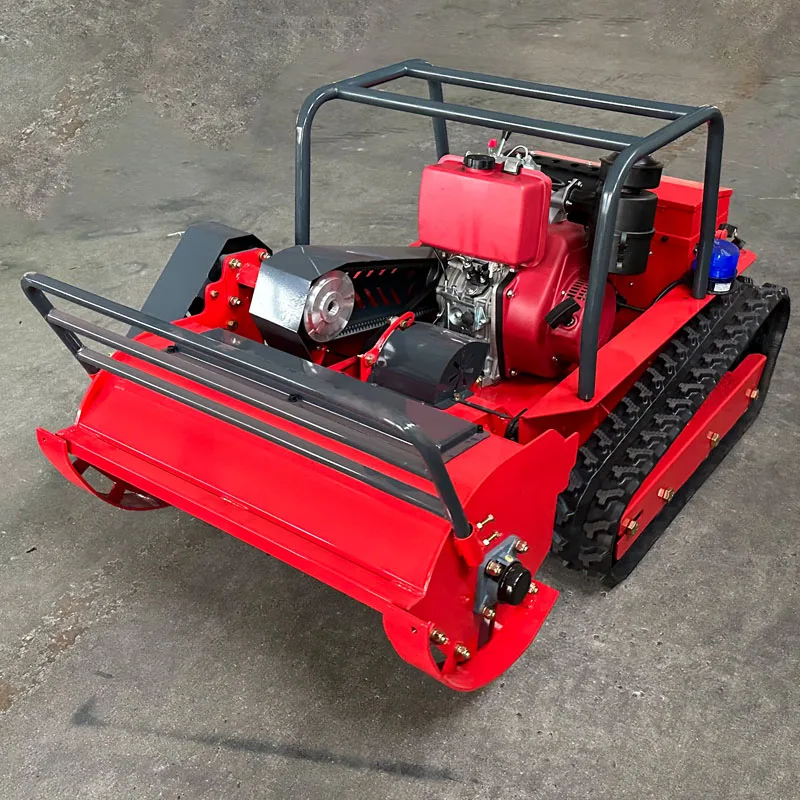 Customized Intelligent Automatic DIY Industrial Lawn Mower Multi-functional Garden Farm Use Crawler-type Self Propelled Powered