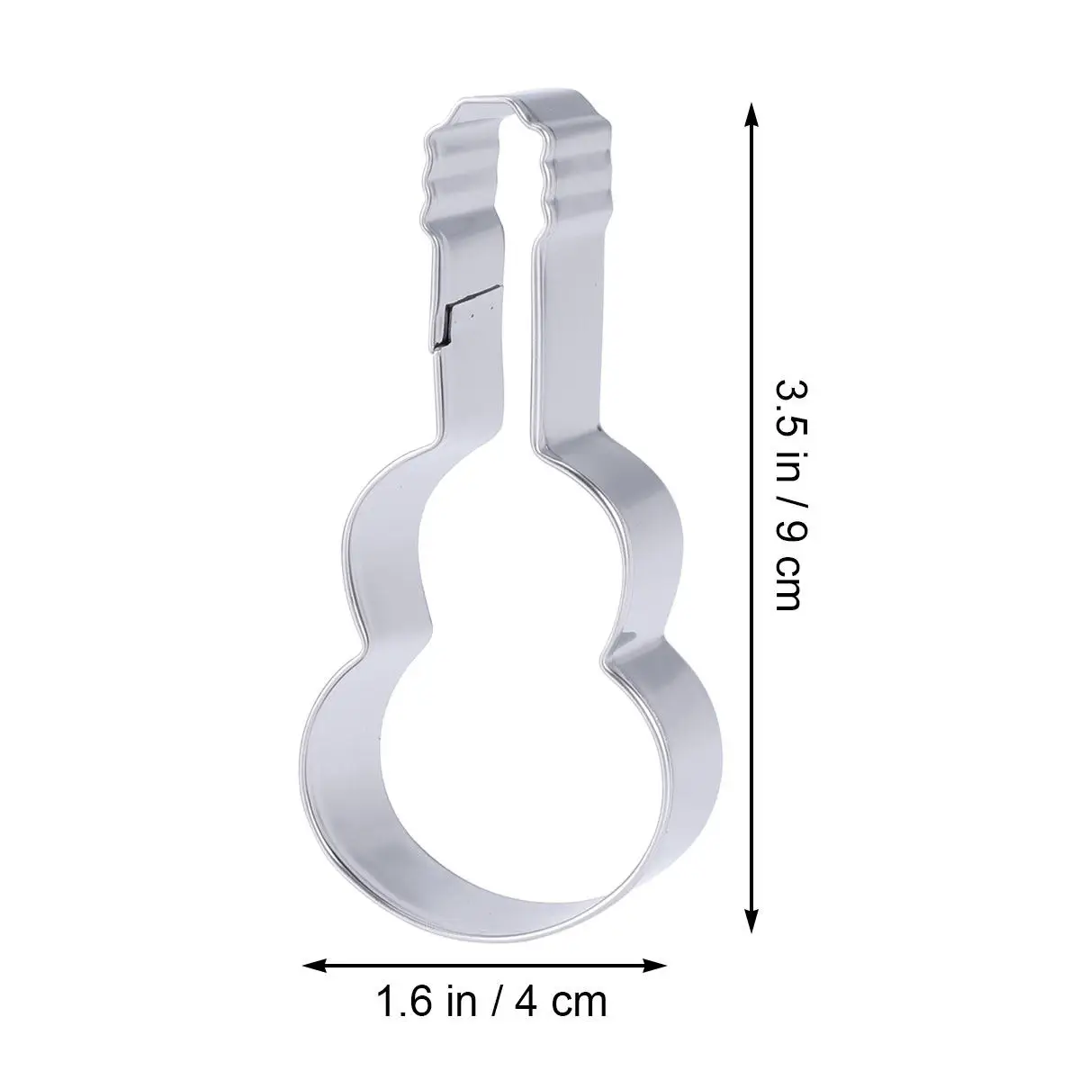 Stainless Steel Guitar Cookie Cutters for DIY Baking Fondant Cakes Chocolates Cookies Mousse Jelly Ice Cubes Craft Projects