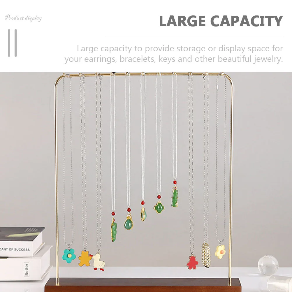 

Подставка для ожерелья и браслета, деревянный органайзер для ювелирных изделий, вешалка для женщин, подвесной чехол для хранения ключей