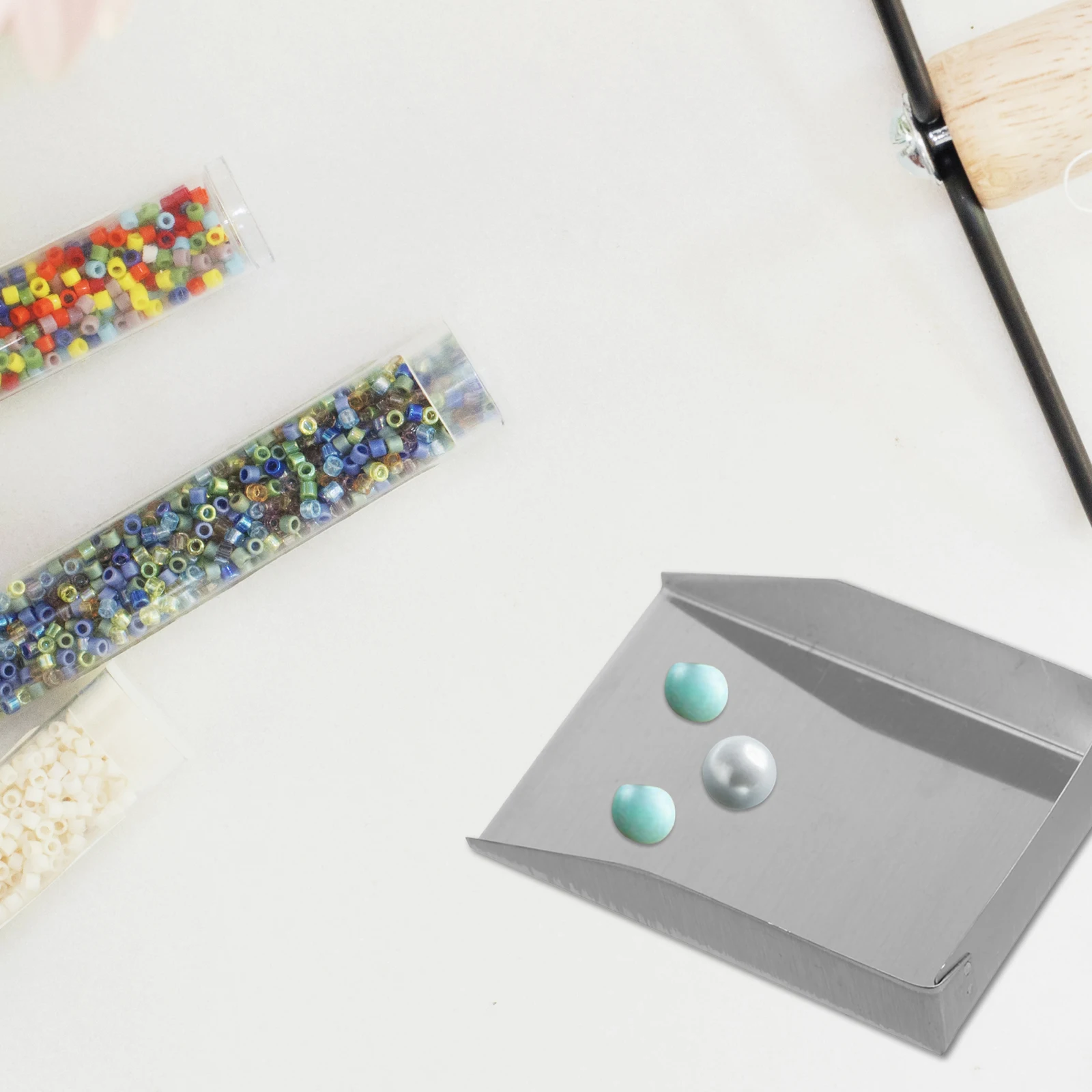 

4pcs Stainless Steel Jewelry Shovel Mini Silver Bead Storage Tool Scoop Loose Beads Spatula Gemstone DIY Home Use Practical