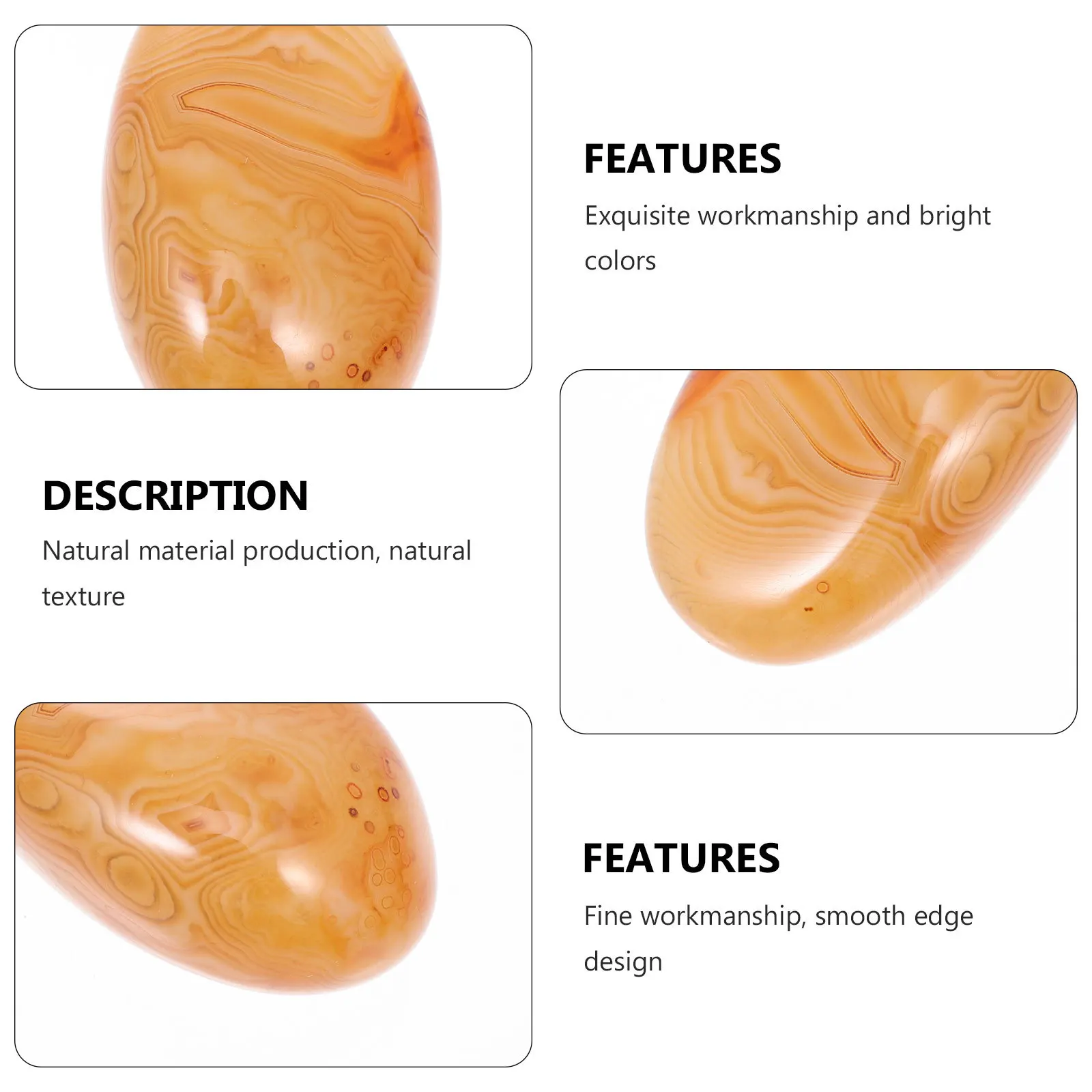 

Red Agate Handheld Tumbled Stone Natural Crystal For Meditation Healing Spiritual Balance Grounding Health