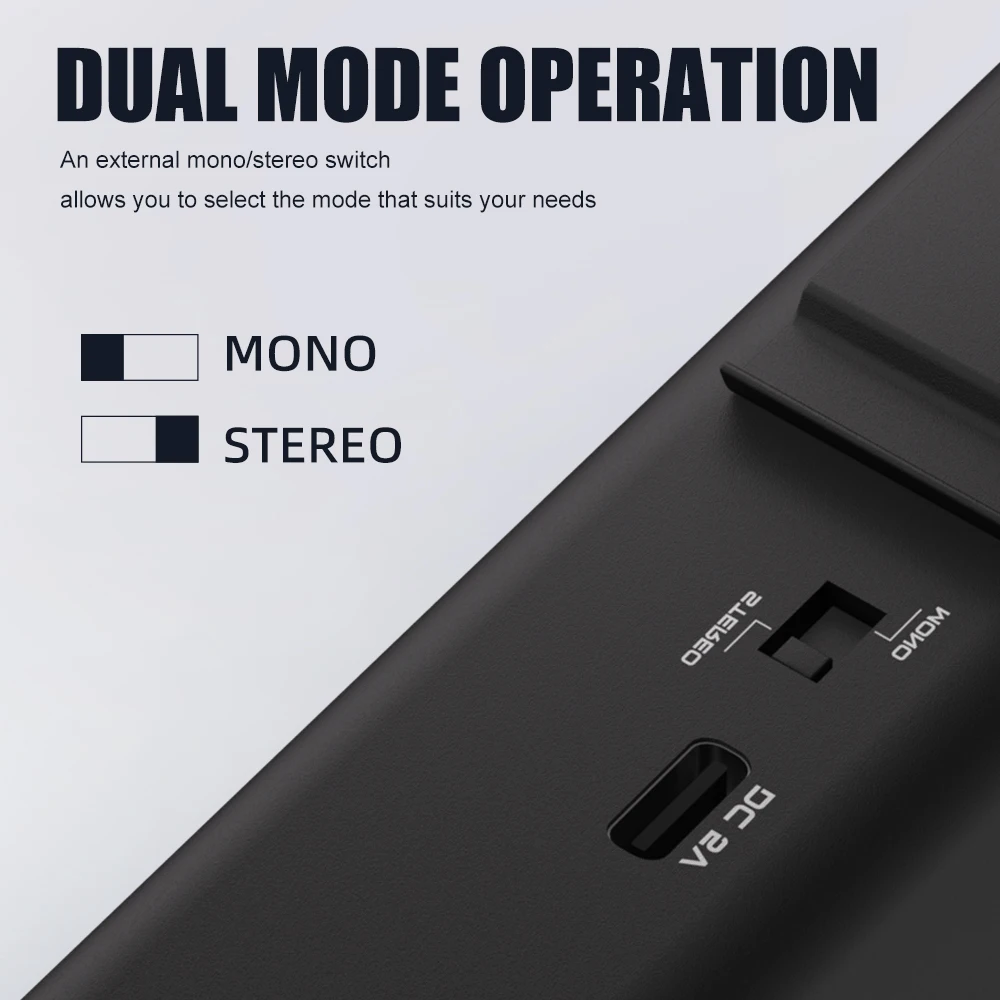 In-Ear Monitor Amplifier G-MARK P3 Metal Built-in lithium Battery Personal Portable Beltpack Headphone Amplifier Stereo/Mono