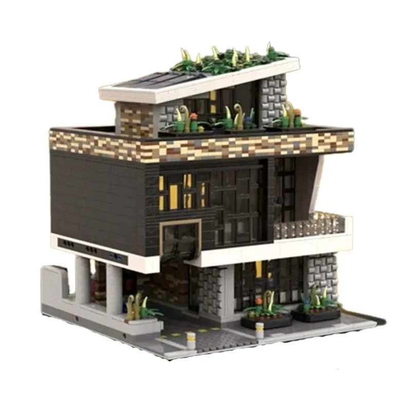 Building Block MOC-168504 Street View Modern Architecture Apartment Model 1420PCS Adult and Children Birthday Christmas Toy Gift