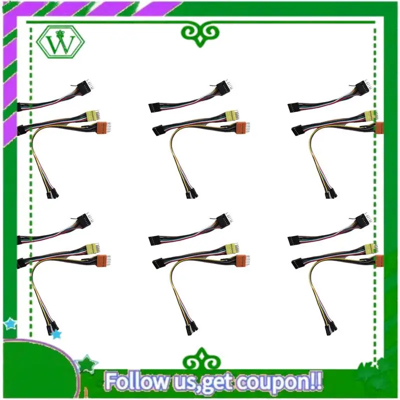ABIK-18Pcs/Set adecuado para chasis Lenovo con placas base ordinarias Cable de interruptor de cableado de transferencia Cable USB Cable de Audio