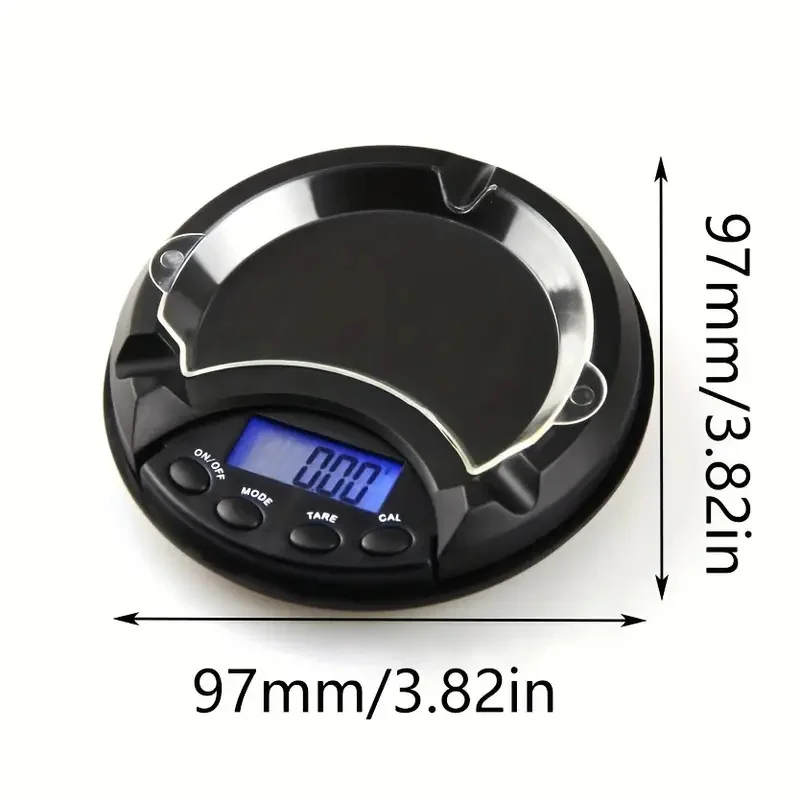 Imagem -06 - Balança de Bolso Digital Eletrônica com Luz de Fundo Azul Balança Portátil Display Lcd Cinzeiro Jóias Ouro Diamante Comida Chá Pesando