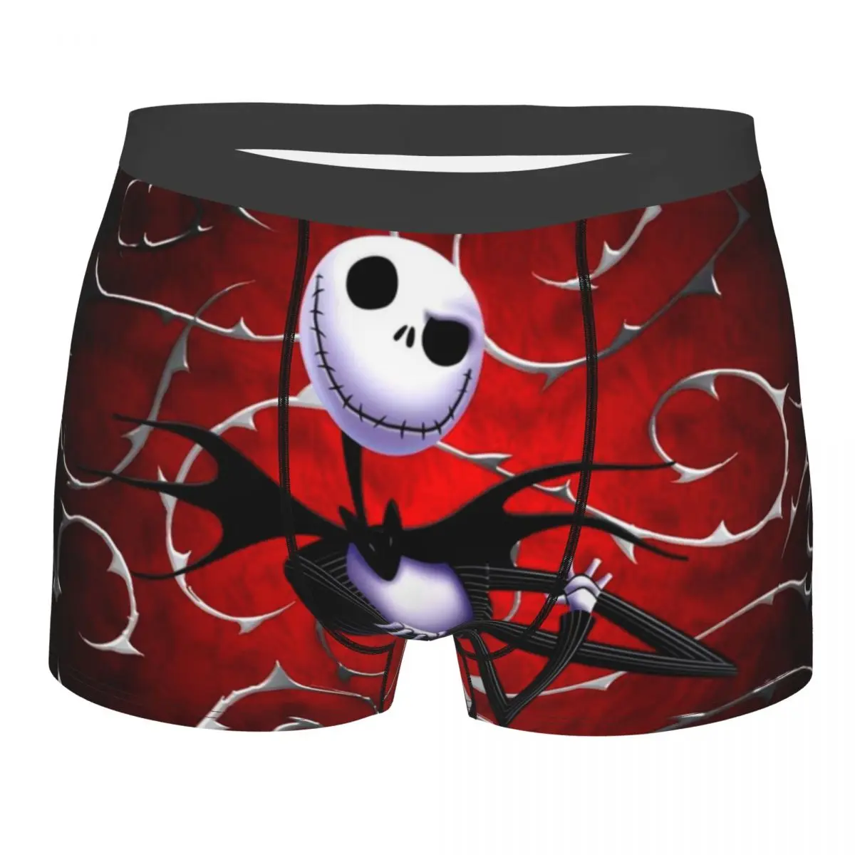 

Jack Skellington In Red The Nightmare Before Christmas Boxers Shorts Panties Men's Underpants Halloween Briefs Underwear