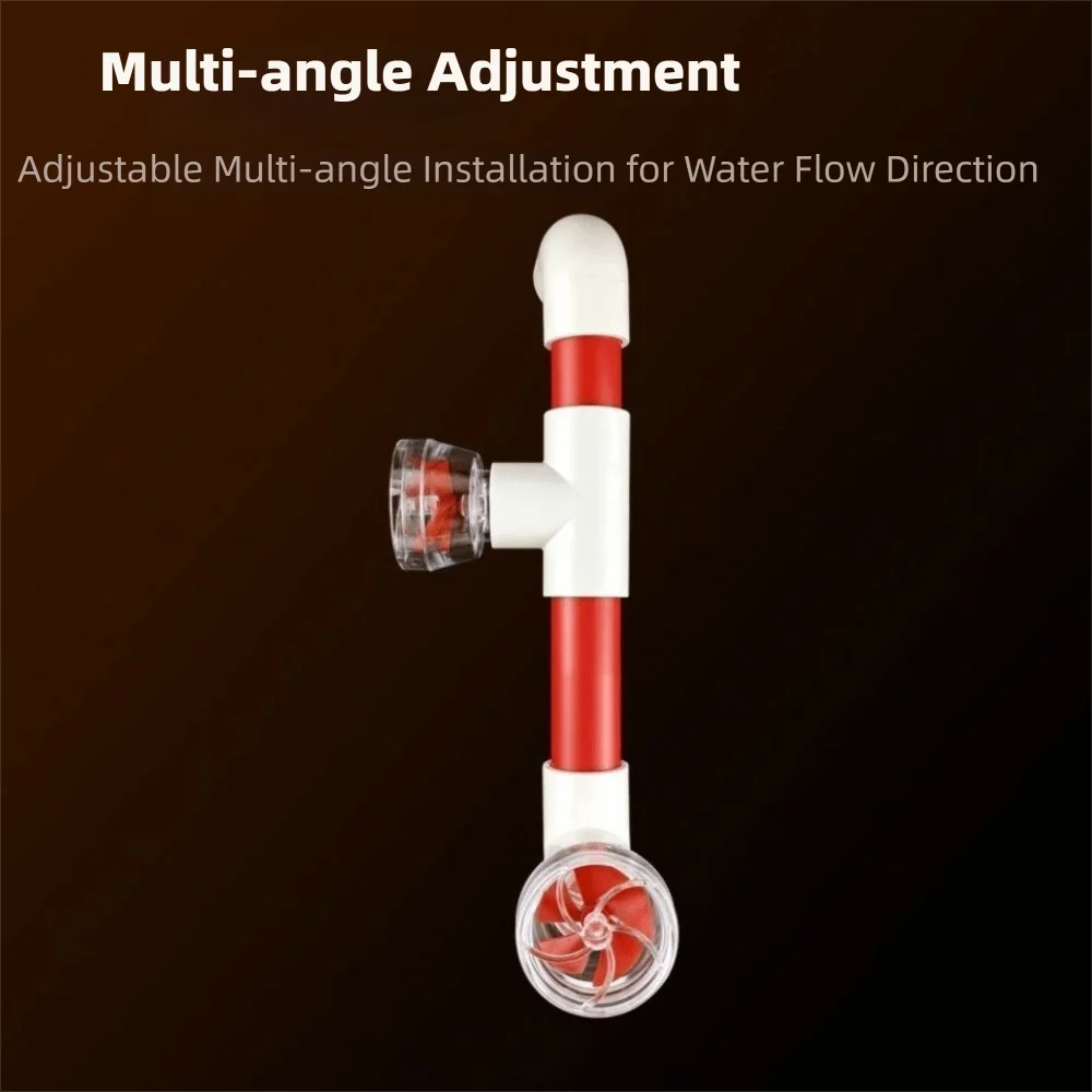 Plastic Rotary Pump Head Transparent Rotary Type Fish Tank Wave Maker Nozzle Side Filter Compatible Filter Modification