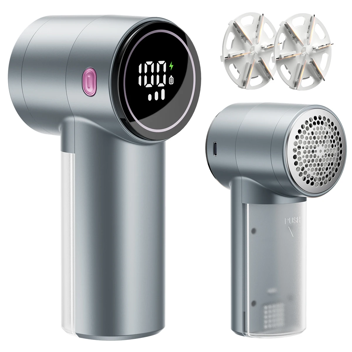 

Холодная бритва для ткани, перезаряжаемая бритва для удаления ворса, 3 скорости с 6 лезвиями, портативная электрическая бритва для одежды, дивана