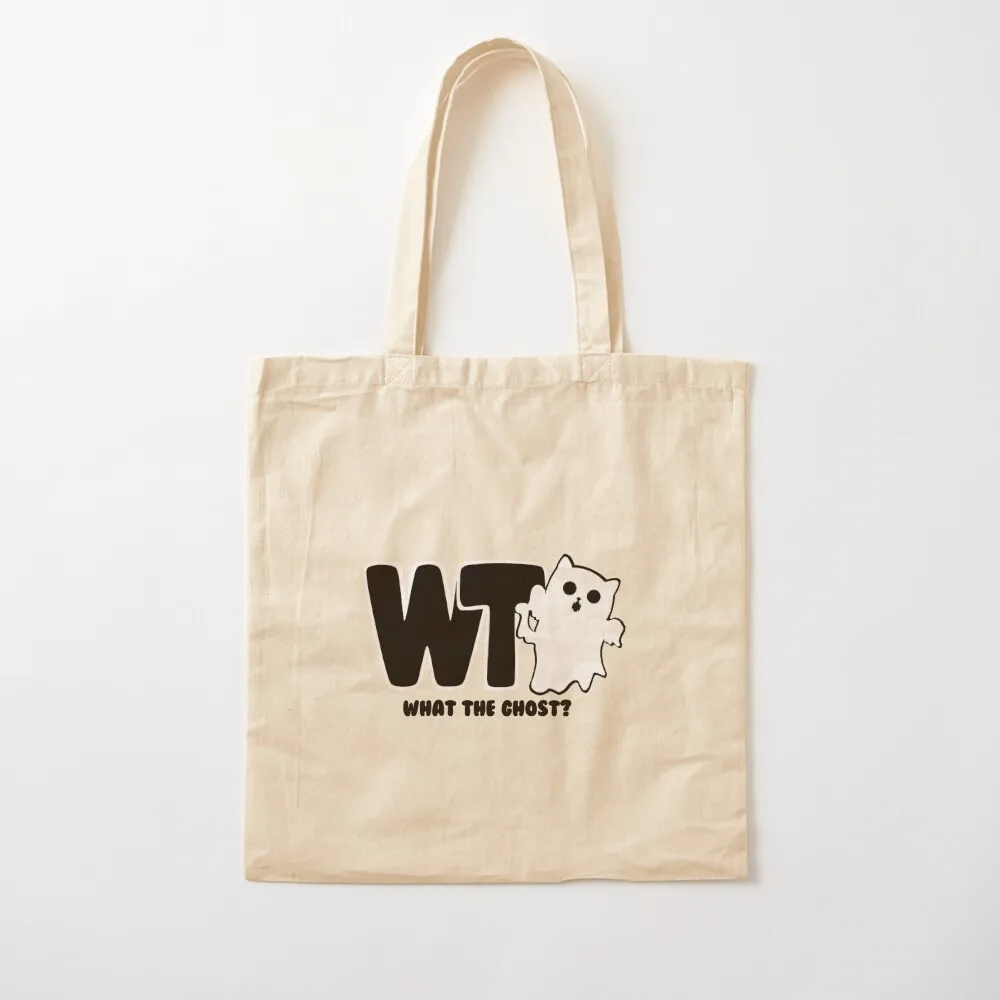 

What The Ghost Dark Tote Bag canvas tote bag large size bags tote bags men Canvas Bag