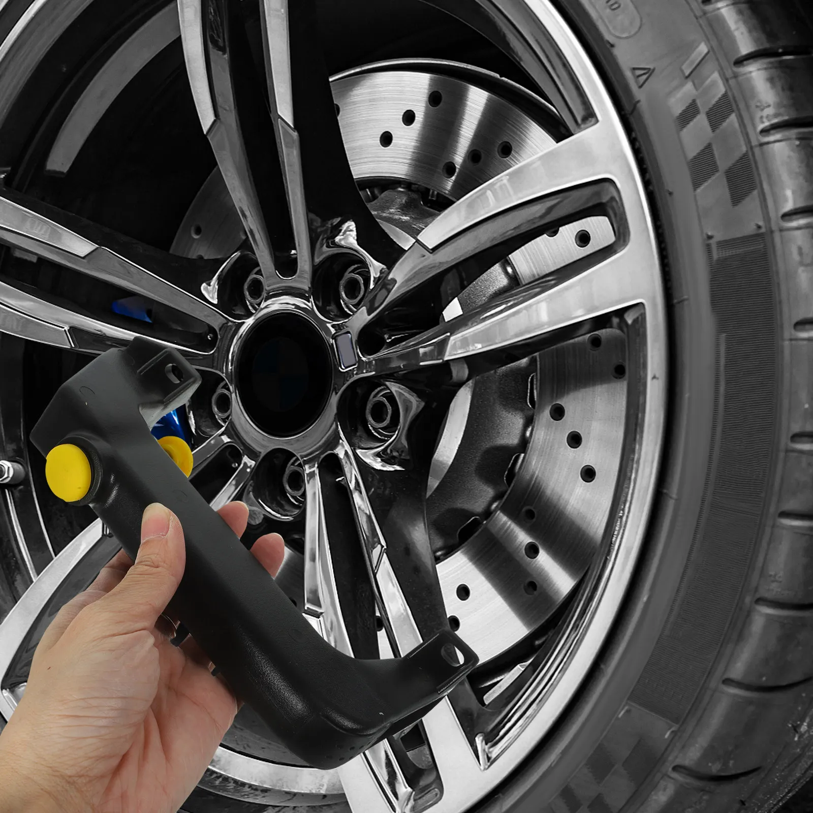 

Professional Pneumatic Handle Tire Changer Lock Handle 150Mm Center Distance Fixing Hole Lock Tire Removal Supplies Car