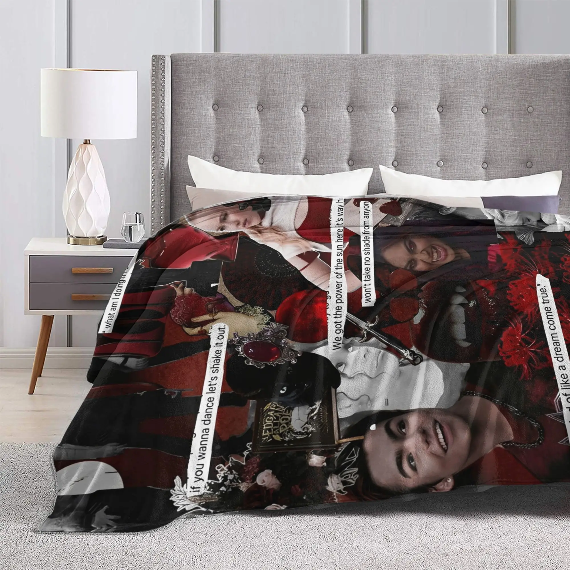 الكسالى 4 فجر مصاصي الدماء غطاء بطانية الصوف نوفا فيكتور سوبر لينة رمي بطانية للخارجية سيارة الأريكة أفخم رقيقة لحاف