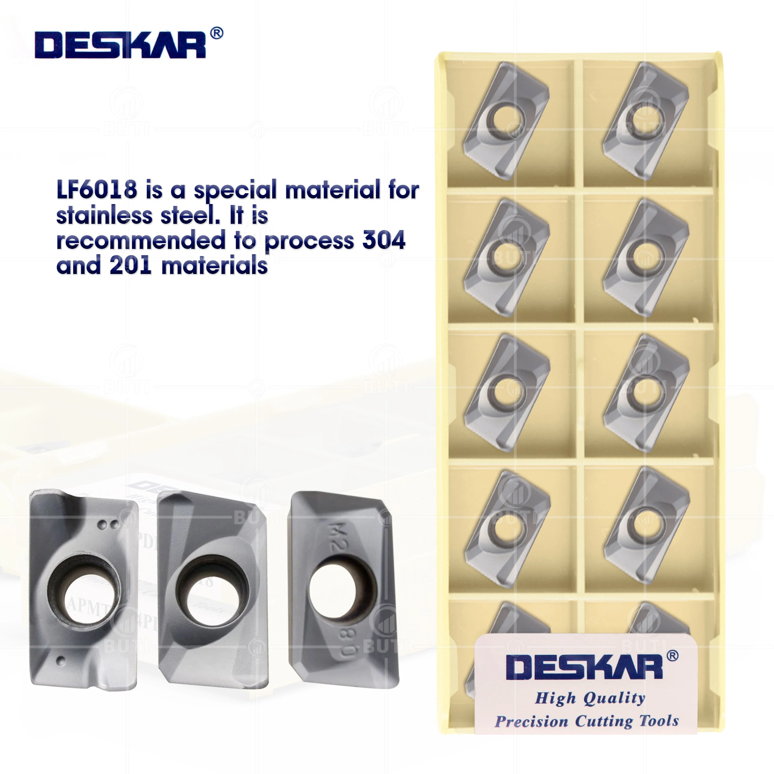 Deskar 100 Original Apmt1135pder-h2 Apmt1604pder-m2 h2 xm Lf6018 Cnc Torno Cortador de Corte Inserções de Carboneto Moagem Ferramentas Torneamento