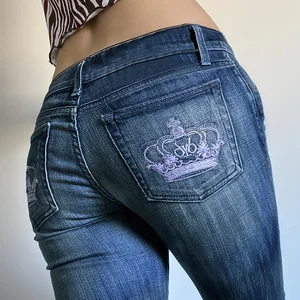 Ultrabaix Taille bestickte Mikrohosen mit Rücktasche 8 Hauptverkauf Bermuda Jeans weibliche Stickerei - №6