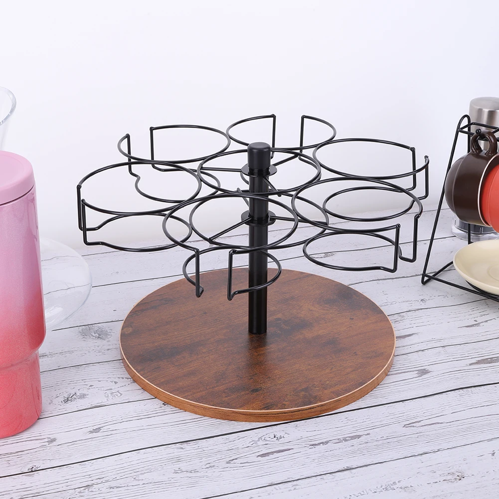 

6 Slots Water Bottle Organizer Rotatable Cup Organizer Kitchen Cup Holder for Stanley 40oz Cup Accessories