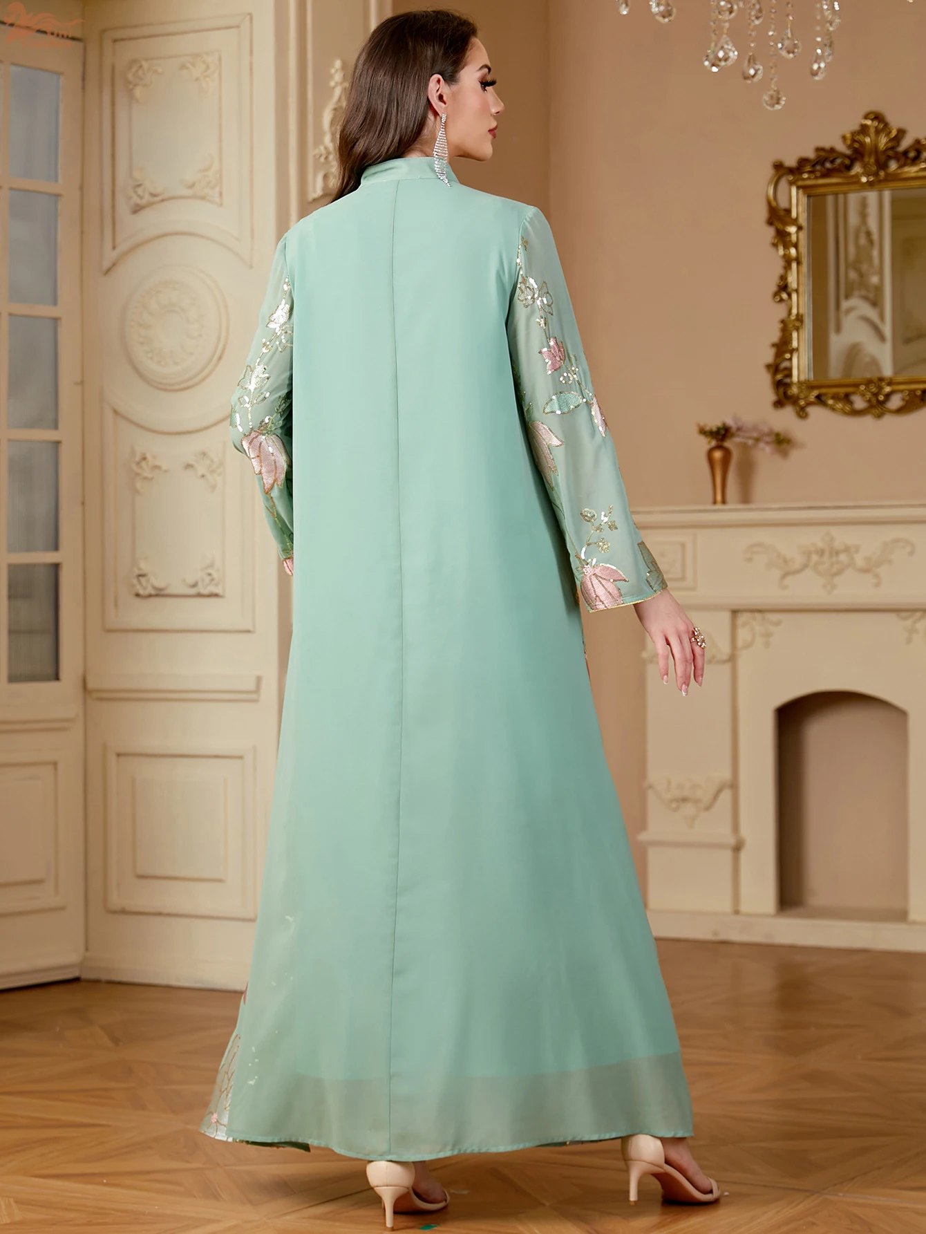 عباية رمضان مطرزة للنساء عيد مبارك جلابة ماروكين جلابية السعودية رداء دبي تركيا قفطان ملابس إسلامية