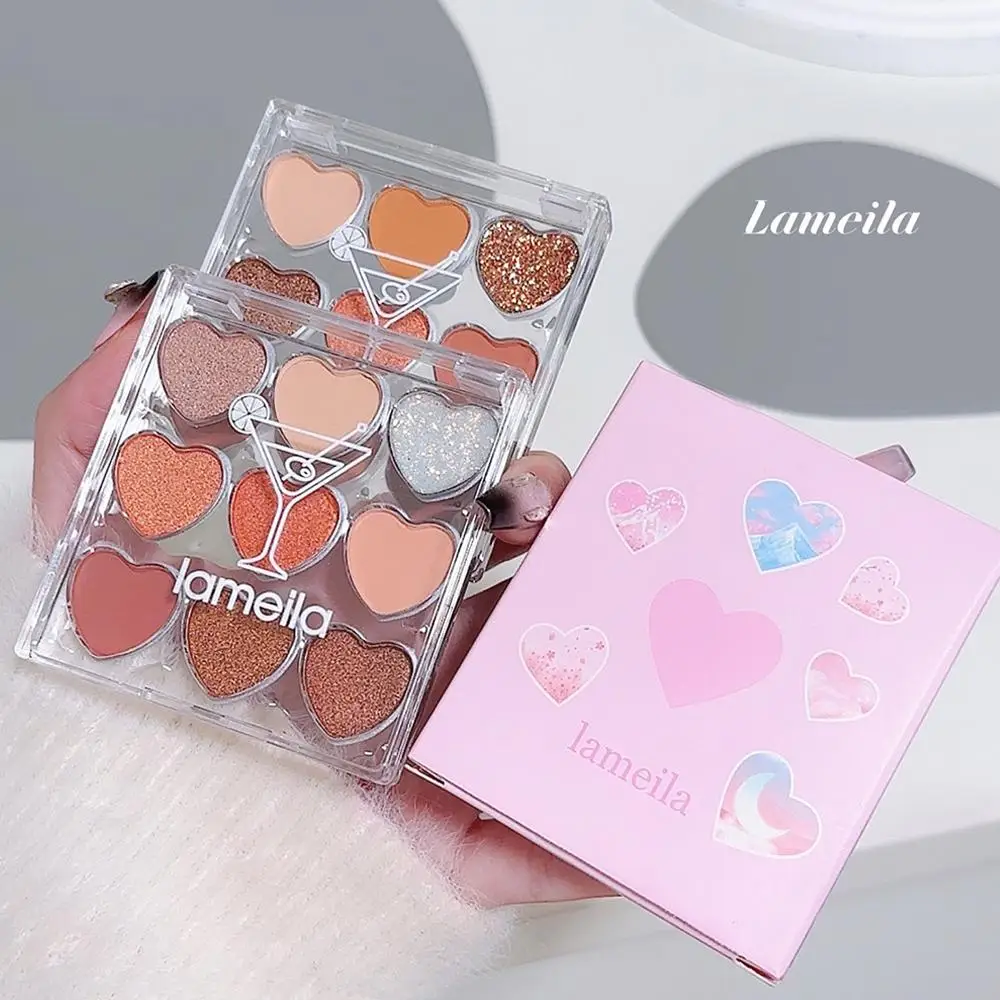 2025 جديد 7 جرام تسعة ألوان الحب عينيه برتقالي بني غرامة ماتي اللؤلؤ لوحة لامع اليقطين بيبلوم الأرض لوحة اييشادو G0F8 #4