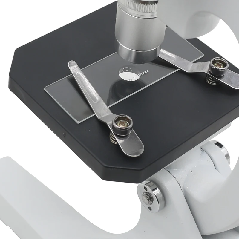 Micrometro mil 0.01mm vetrini per calibrazione del palco del microscopio griglia per rete in vetro ottico 100x100 accessori per microscopio con righello di misurazione