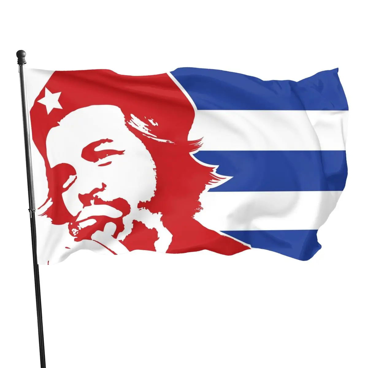 Cuba Revolution Hero EI CHE Ernesto Guevara Flags Memorial Hero Flags for Women Men Gifts Indoor and Garden Outdoor Decoration