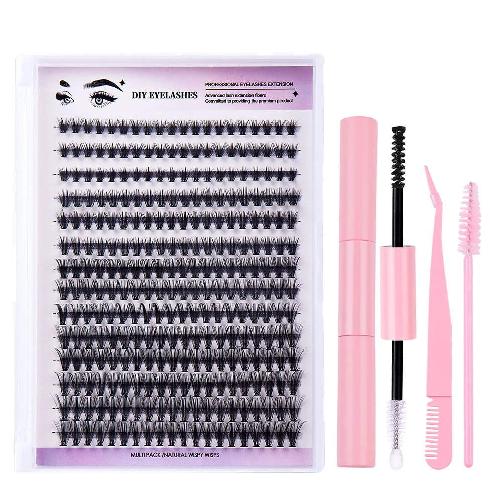 Explosive False Eyelashes Simulation Thick DIY Eyelash Segmented Single-cluster Grafting False Eyelashes Wholesale