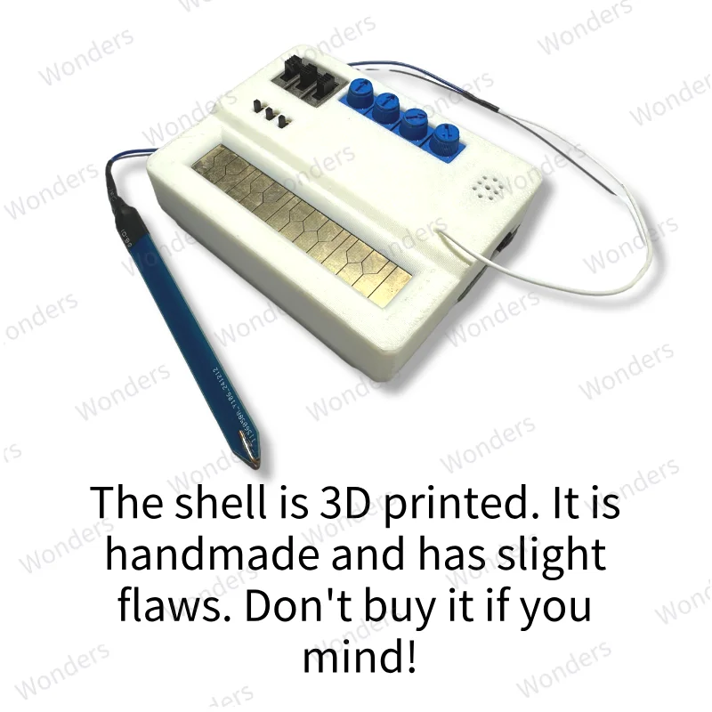 مُركب موسيقى إلكتروني صغير مصنوع يدويًا، أداة إلكترونية محمولة للجيب، أداة تناظرية WondersTone مع التحكم في القلم #6