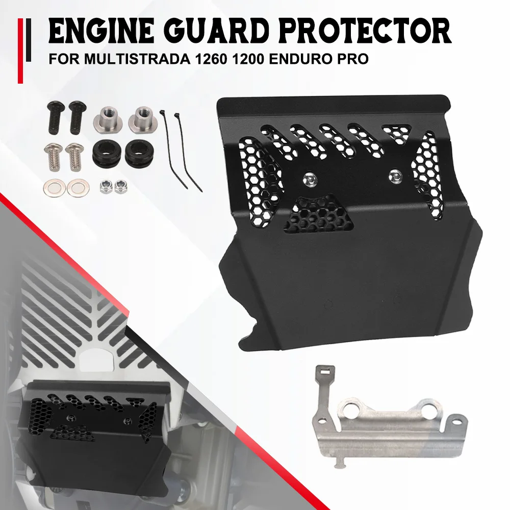 

Для Ducati Multistrada 1200 Enduro Pro 2016-2018 алюминиевая защита двигателя, защитная крышка головки блока цилиндров Multistrada 1260 2017-2021
