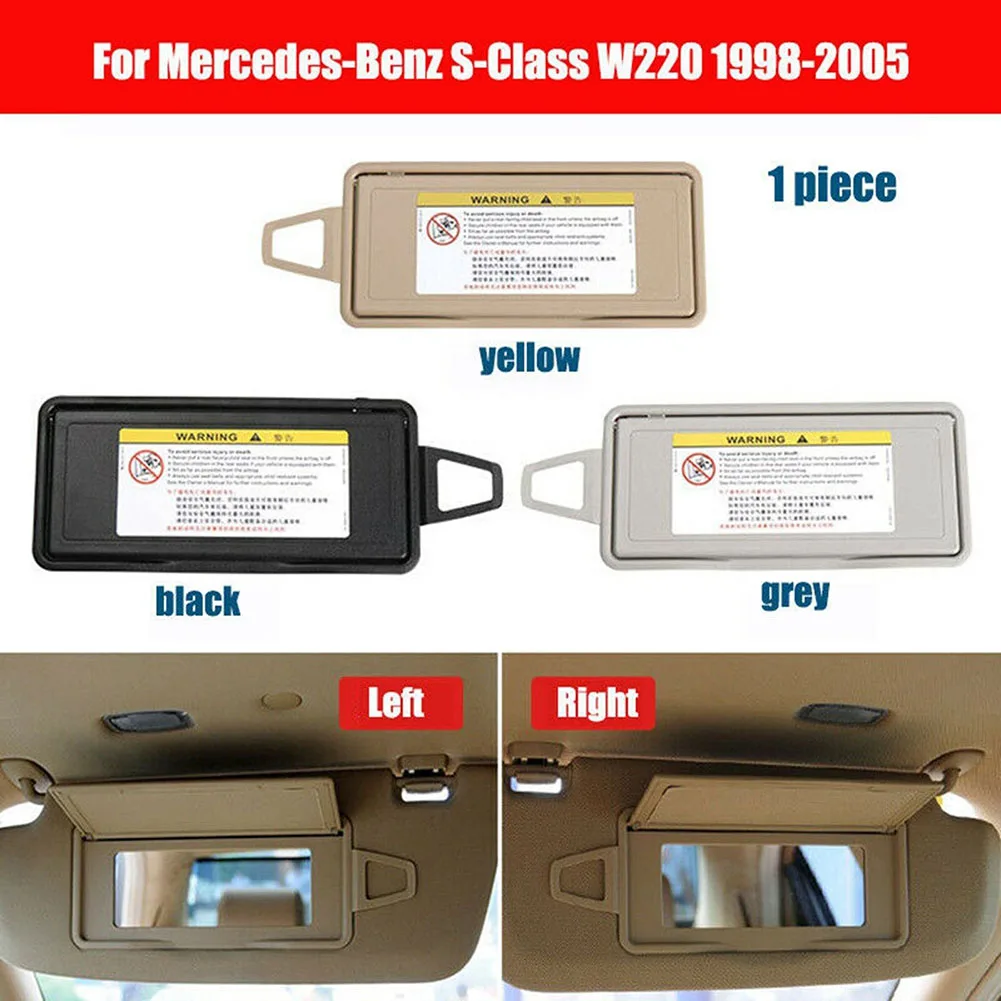 

Car Sun Visor Mirror Frame Cover Trim For Mercedes-Benz S Class W220 1998-2005 W221 2006-2013 ABS+PC Makeup Mirrors Cover