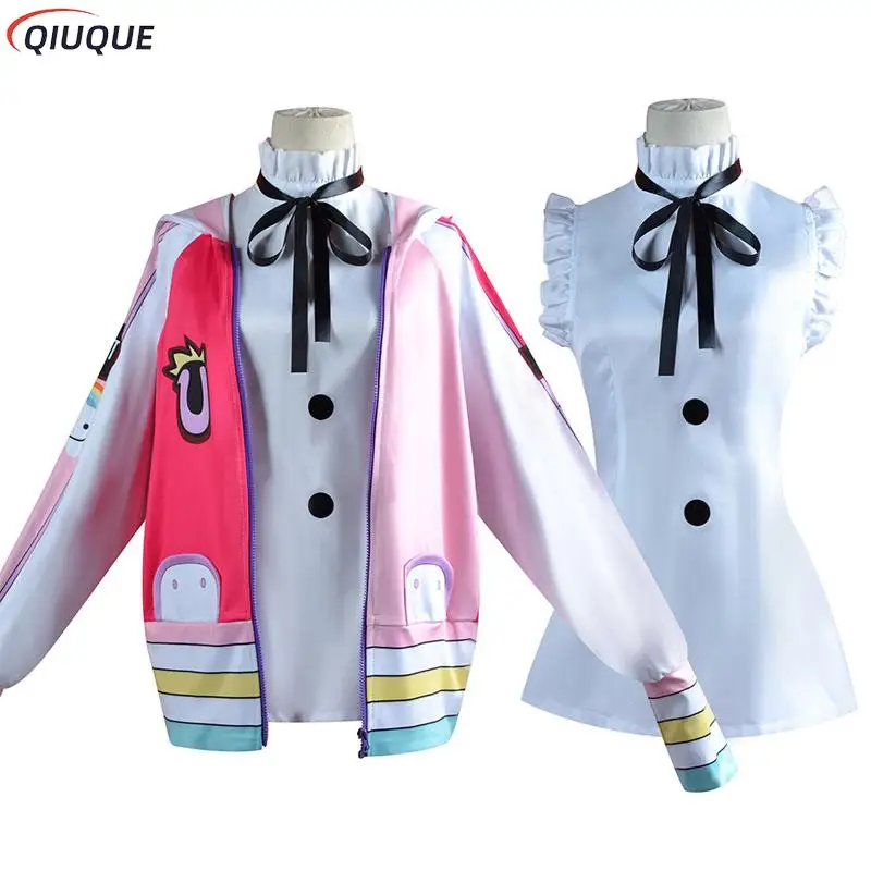 Anime Film RED Uta Cosplay Costume Wig Earphone Women Daily Coat Dress Halloween Carnival Party Outfit