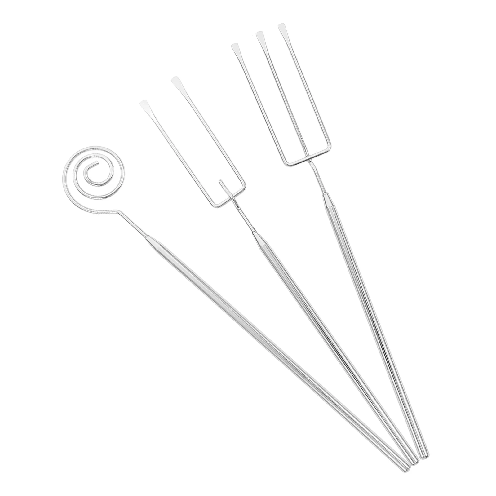 

Stainless Steel Hot Pot Forks Dipping Tools For Chocolate Fondue Bbq Spiral 2 Prong 3 Prong Kitchen Gadgets Baking Supplies
